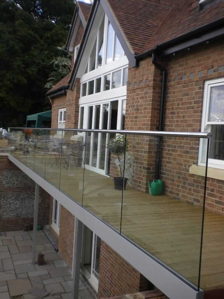 Glass Balustrade Balcony - Base Shoe Design